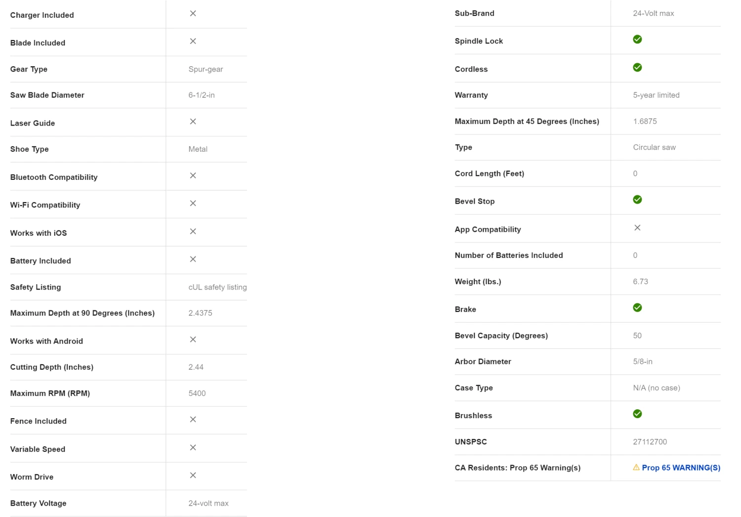Kobalt KCS 6524B-03 24-Volt Max 6-1/2-in Brushless Cordless Circular Saw - Image 11