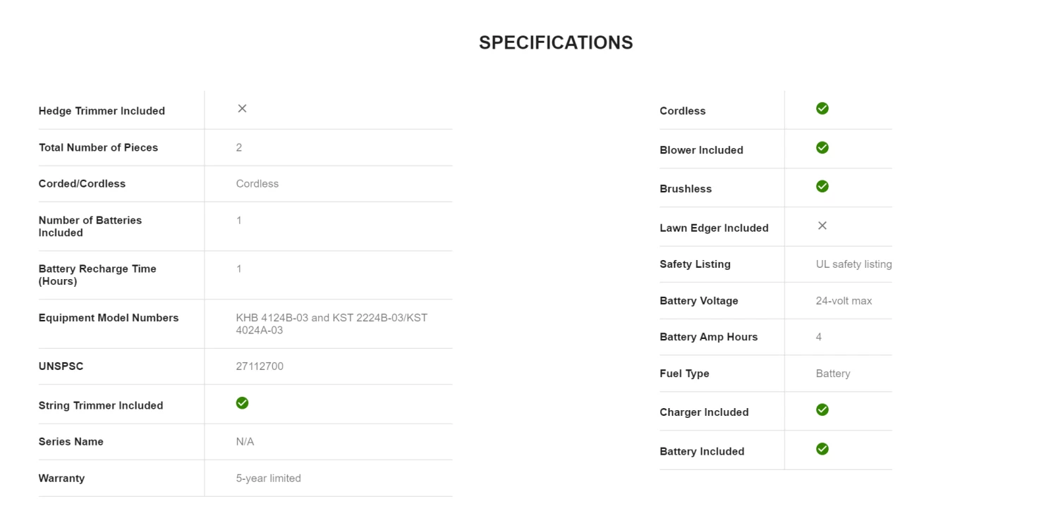Kobalt KOC 4124A-03 2-Piece 24-Volt Max Cordless Power Equipment Combo Kit - Image 11
