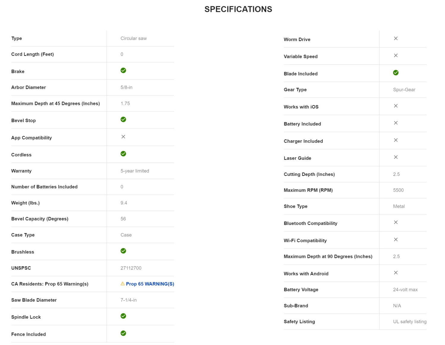 Kobalt KXCS 124B-03 24-Volt XTR 7-1/4-in Brushless Cordless Circular Saw - Image 12