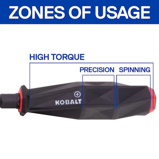 Kobalt 6 Diamond Tip Screwdriver Set, Blue - Image 2