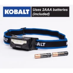 Kobalt 200 Lumens LED Headlamp (Batteries Included)