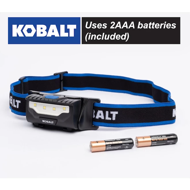 Kobalt 200 Lumens LED Headlamp (Batteries Included)