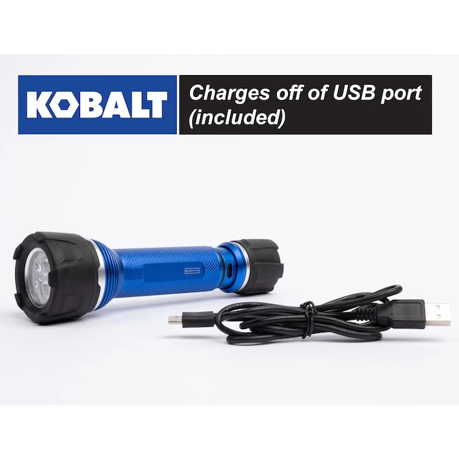 Kobalt Rechargeable - 600 Lumens LED Flashlight - Image 4