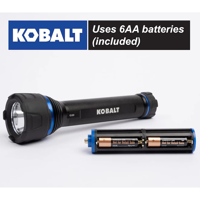 Kobalt Virtually Indestructible Waterproof - 1500 Lumens LED Flashlight (Batteries Included) - Image 5