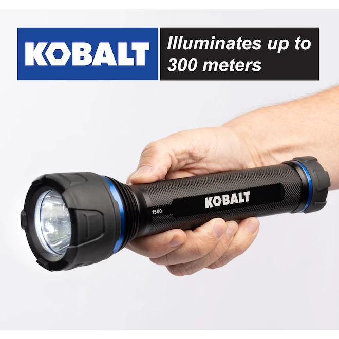 Kobalt Virtually Indestructible Waterproof - 1500 Lumens LED Flashlight (Batteries Included) - Image 4