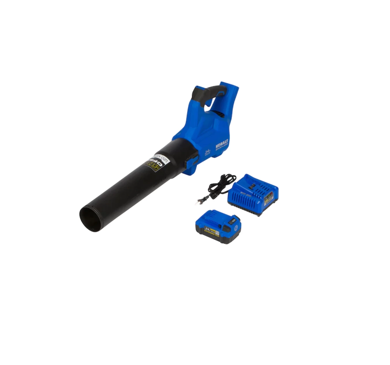 Kobalt KHB 4224A-03 24-volt Max 500-CFM 120-MPH Brushless Handheld Cordless Electric Leaf Blower 4 Ah (Battery & Charger Included) - Image 3