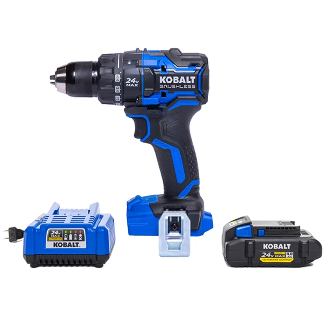 Kobalt XTR 24-V Max Cordless Drill - 1/2-in With Battery And Charger - Brushless Motor - Variable Speed - Image 2
