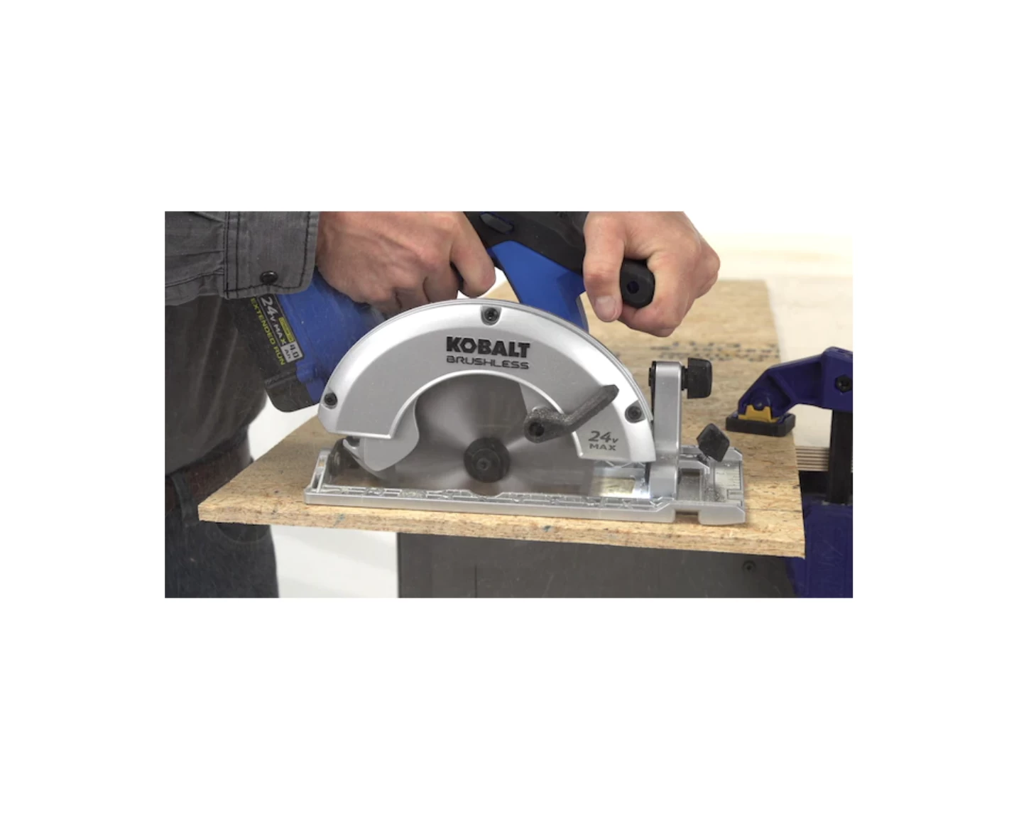 Kobalt KCS 6524B-03 24-Volt Max 6-1/2-in Brushless Cordless Circular Saw - Image 5