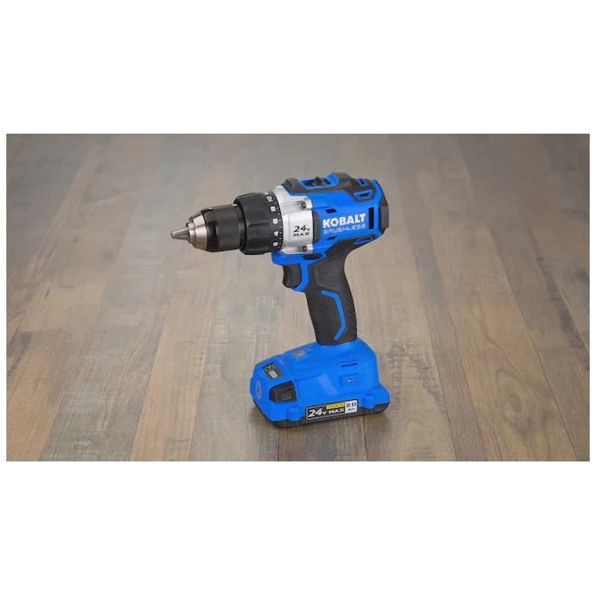 Kobalt 24-V Max Drill-Driver - 1/2-in Chuck - Brushless Motor - Charger, Battery And Bag Included - Image 4