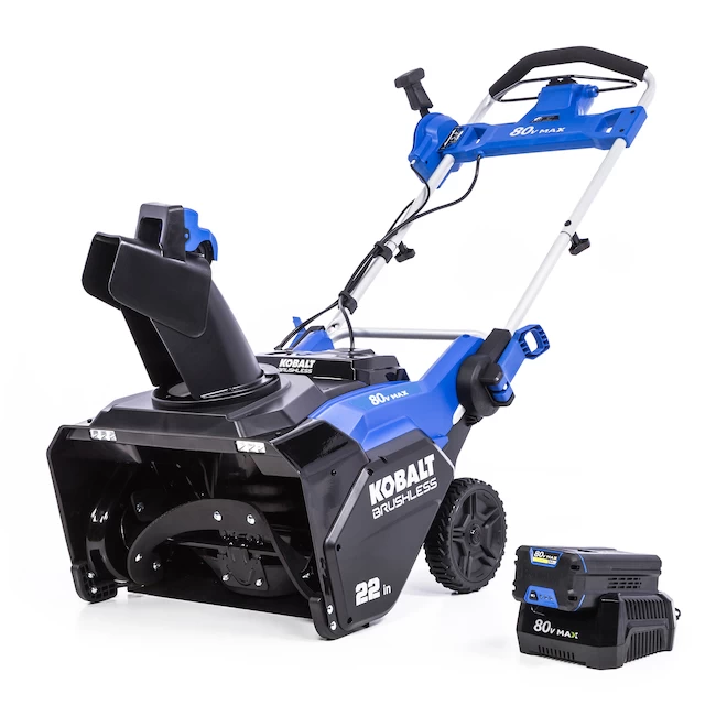 Kobalt 80V-22-in Single Stage Electric Cordless Snow Blower - 1 Battery Included - Image 3