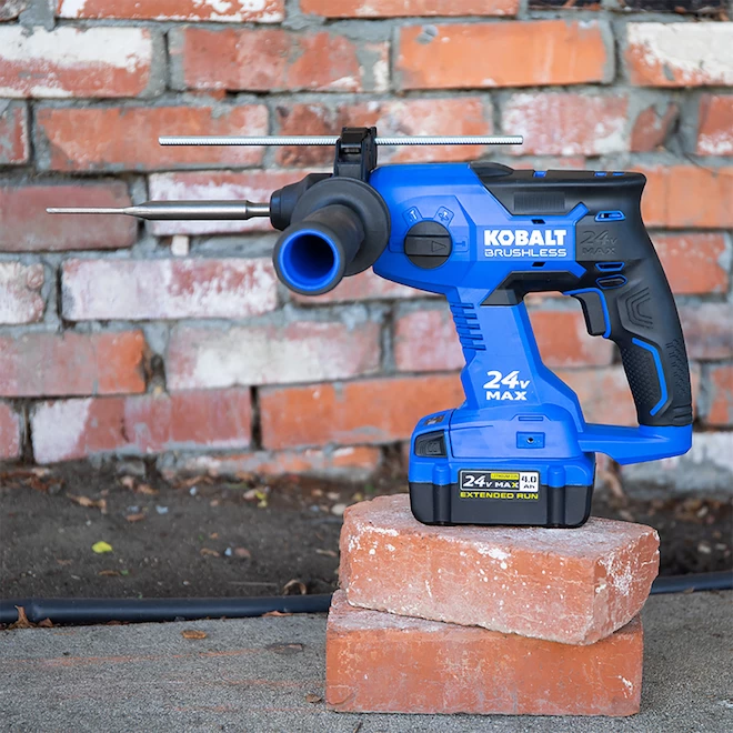 Kobalt 24-V Max Rotary Hammer - 7/8-in - SDS-Plus - Cordless - Black And Blue - Bare Tool Without Battery