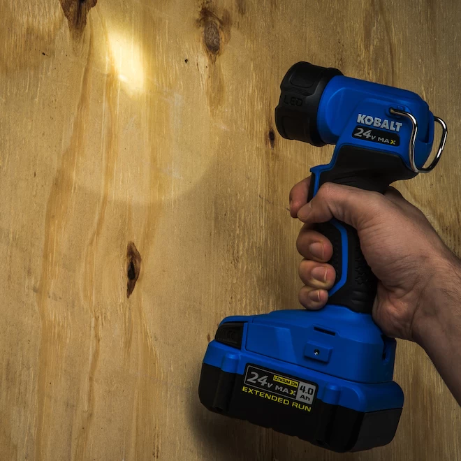 Kobalt 24 V Max Work Lamp - 200 Lumens - Black And Blue - Battery Not Included - Image 3
