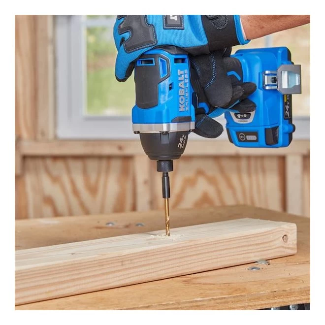 Kobalt 24-V Max Cordless Impact Driver Set - Brushless Motor - Charger, Battery And Accessories Included - Image 2
