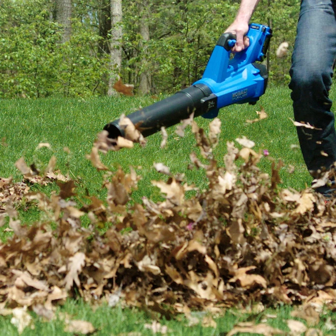 Kobalt 24V Lithium Ion 500 CFM Brushless Cordless Electric Leaf Blower - Battery And Charger Included - Image 2