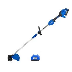 Kobalt 24V Cordless Brushless Electric Motor String Trimmer Set - 4.0 Ah Li-ion Battery Included