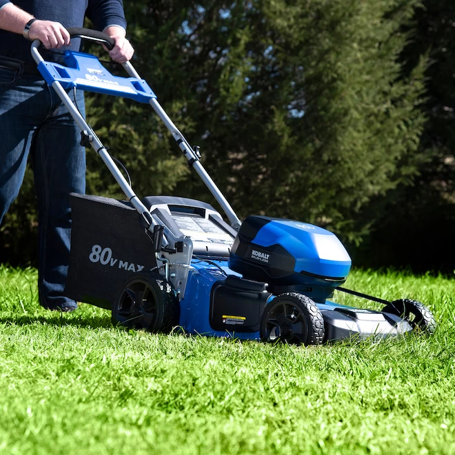 Kobalt Lawn Mower With LED Headlights And 80 V Battery - 21-in - Brushless Motor - Image 3