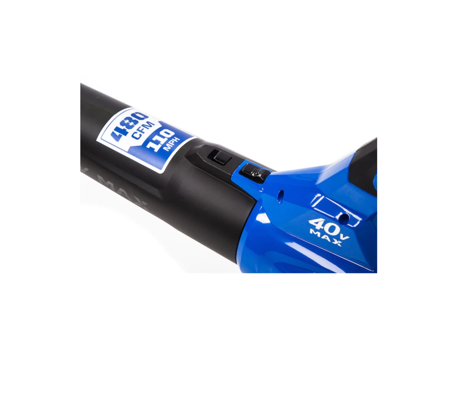 Kobalt KHB 4840-06 40-volt Max 480-CFM 110-MPH Handheld Cordless Electric Leaf Blower (Tool Only) - Image 6