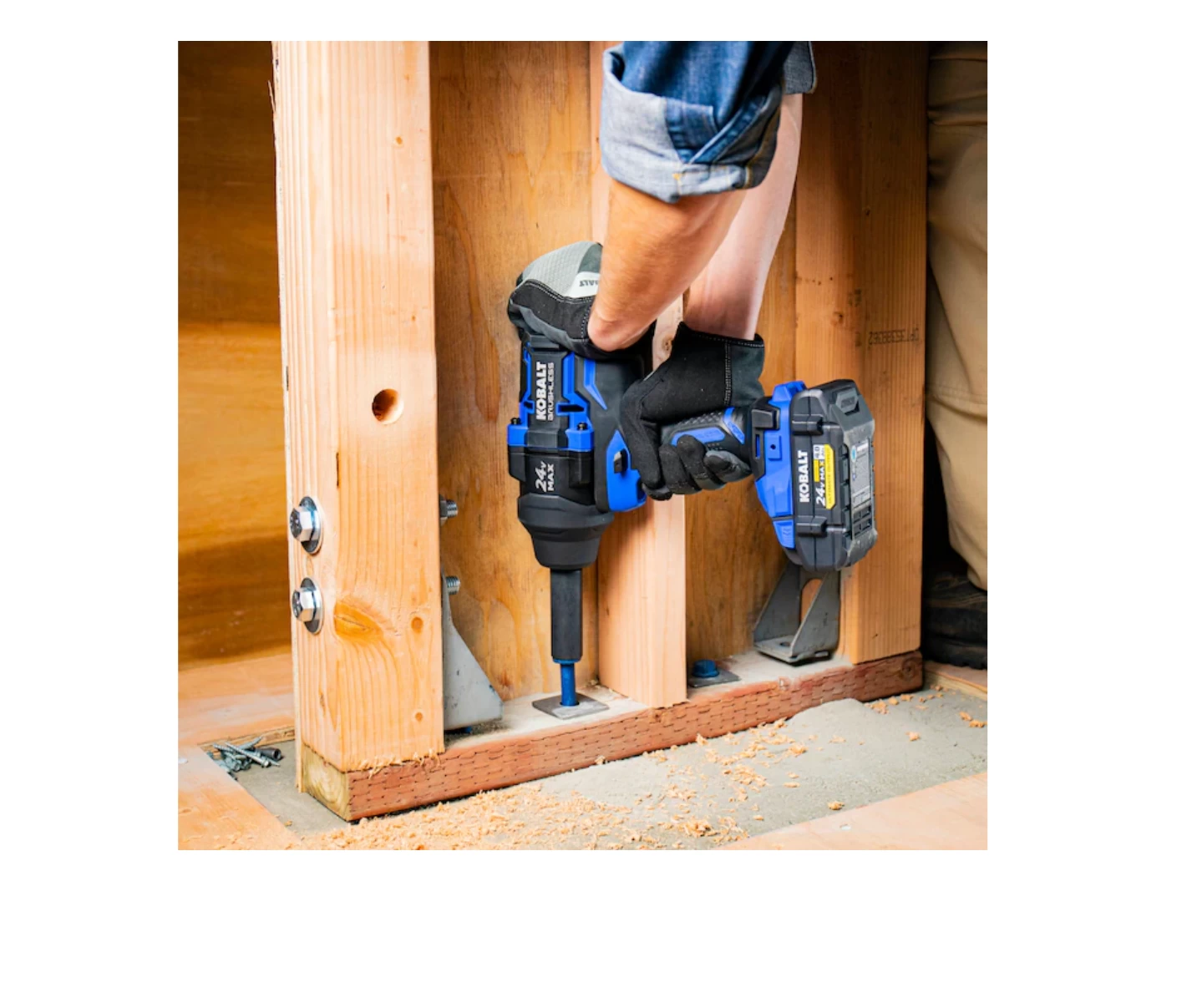 Kobalt KXIW 1424A-03 24-Volt XTR Variable Speed Brushless 1/2-in Drive Cordless Impact Wrench (1-Battery Included) - Image 9