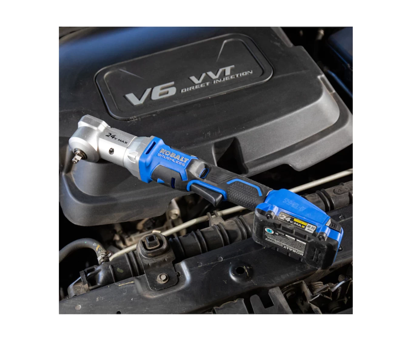 Kobalt KRAIW 124B-03 24-volt Max Variable Speed Brushless 3/8-in Drive Cordless Impact Wrench (Tool Only) - Image 9