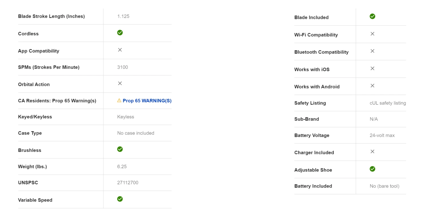 Kobalt KRS 1824B-03 24-volt Max Variable Speed Brushless Cordless Reciprocating Saw (Tool Only) - Image 9