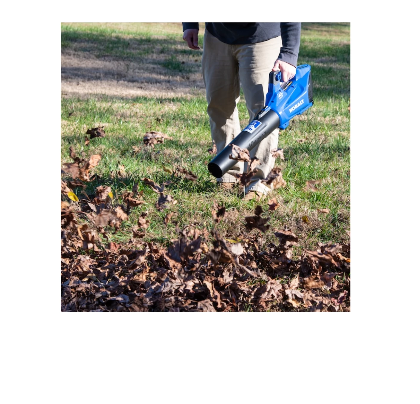 Kobalt KHB 4840-06 40-volt Max 480-CFM 110-MPH Handheld Cordless Electric Leaf Blower (Tool Only) - Image 10